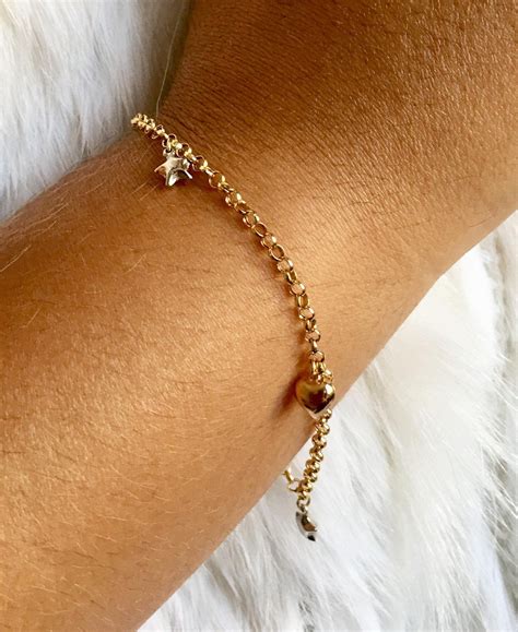 18k gold female bracelets